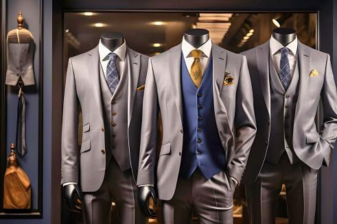 Measuring tape on suit