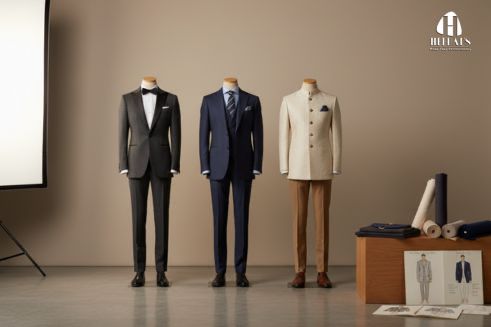 Measuring tape on suit